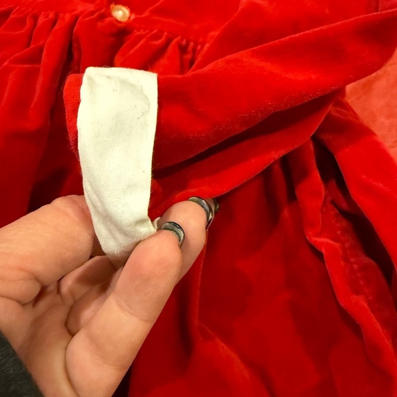 Nannette Red & White Holiday Baby Girl 18 month Dress Vintage Christmas Outfit - Picture 11 of 16